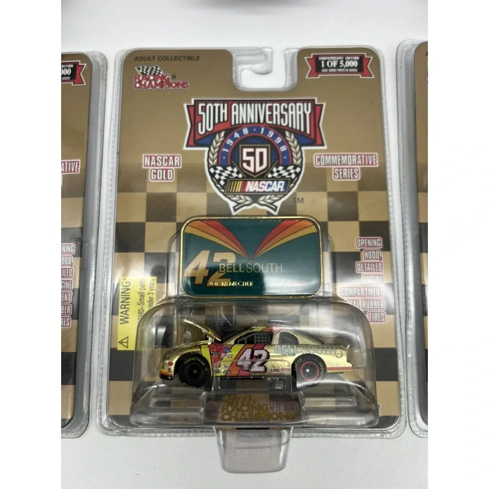 Lot Of‎ 8 Racing Champions Nascar 50th Anniversary Gold 1:64 Scale 1998